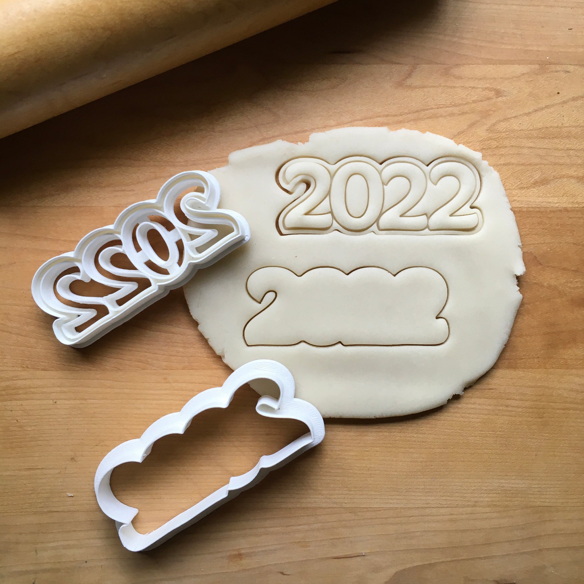 Set Of Two 2022 Cookie Cutters/Dishwasher Safe | Sweet Prints Inc.