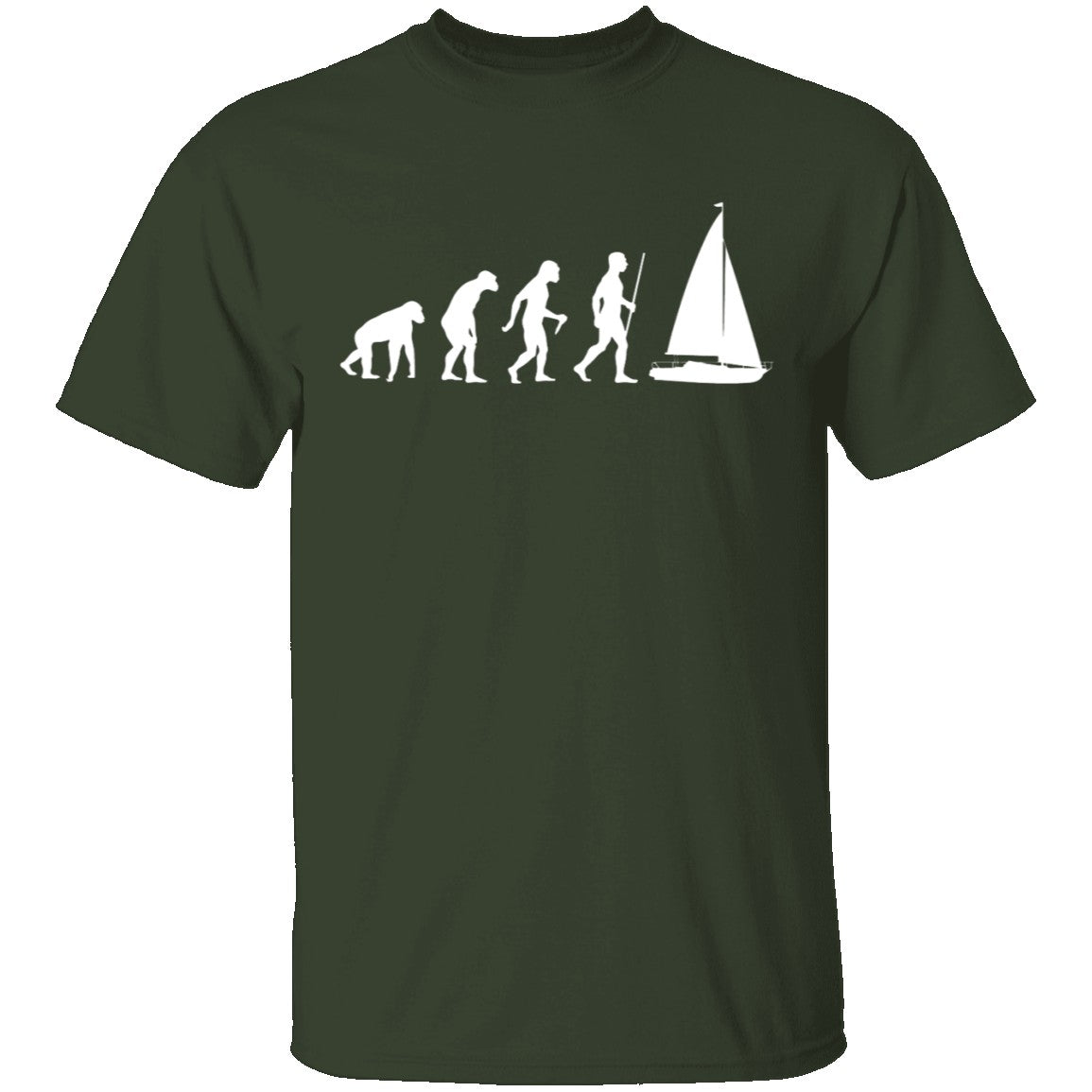 Sailing Evolution - T-Shirt | Gnarly Tees