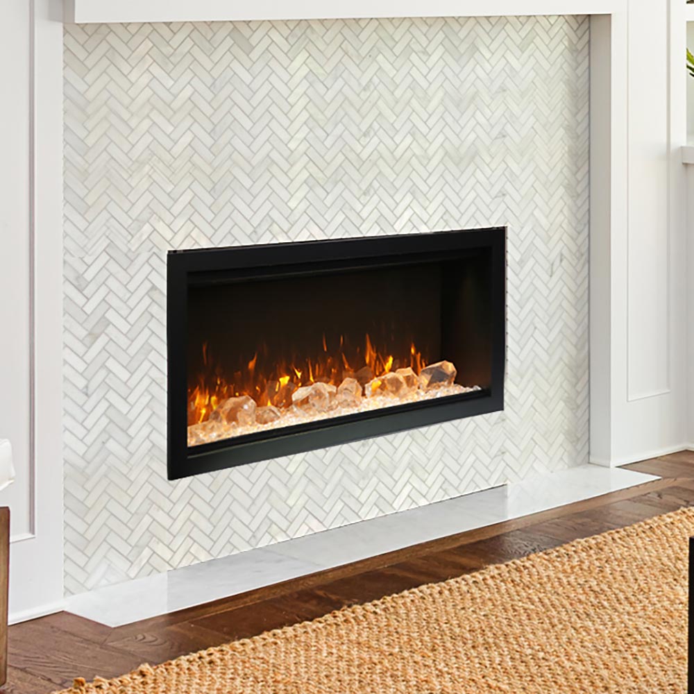 Amantii 34-in Symmetry Smart XT Linear Electric Fireplace