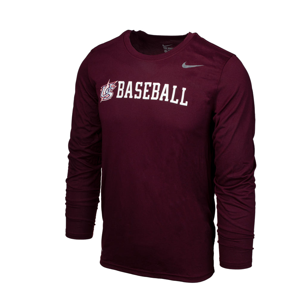 Maroon Long Sleeve Legend Tee | USA Baseball Shop