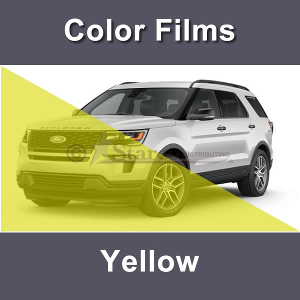 light yellow car