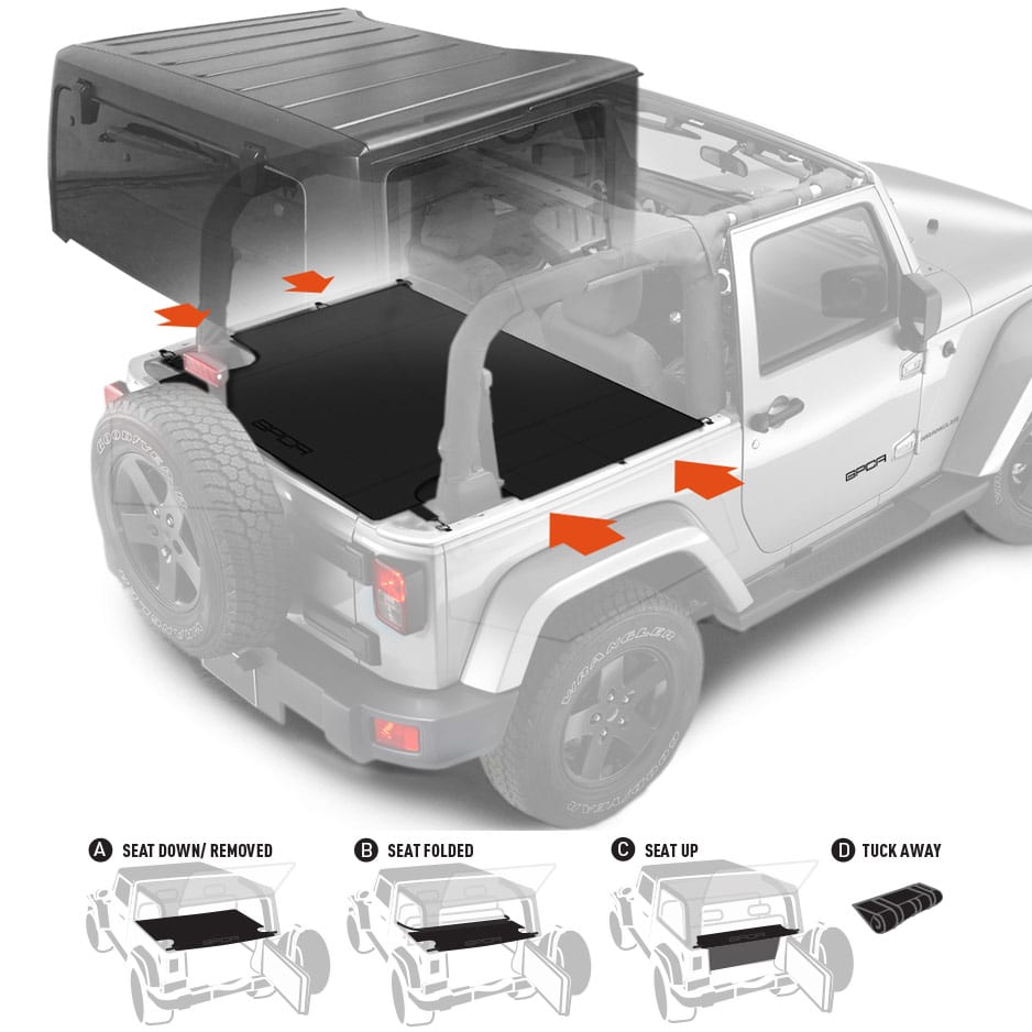 Jeep Wrangler Cargo Freedom Pack JK 2DR – GPCA