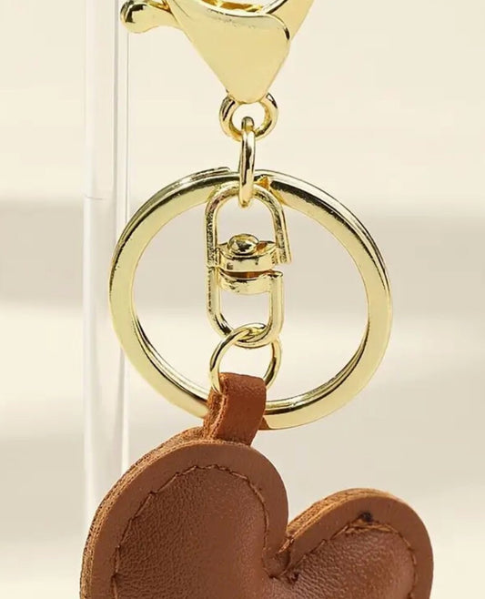 Jetting 1pc PU Leather Horse Hoof Horseshoe Keychain Handbag Key Chains Keyring Holder Charm Bag Purse
