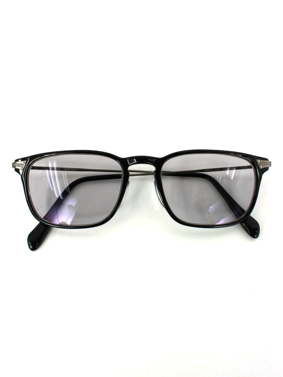 OLIVER PEOPLES オリバーピープルズ Jestin ウェリントン型メガネフレーム ブラック/ゴールド 眼鏡