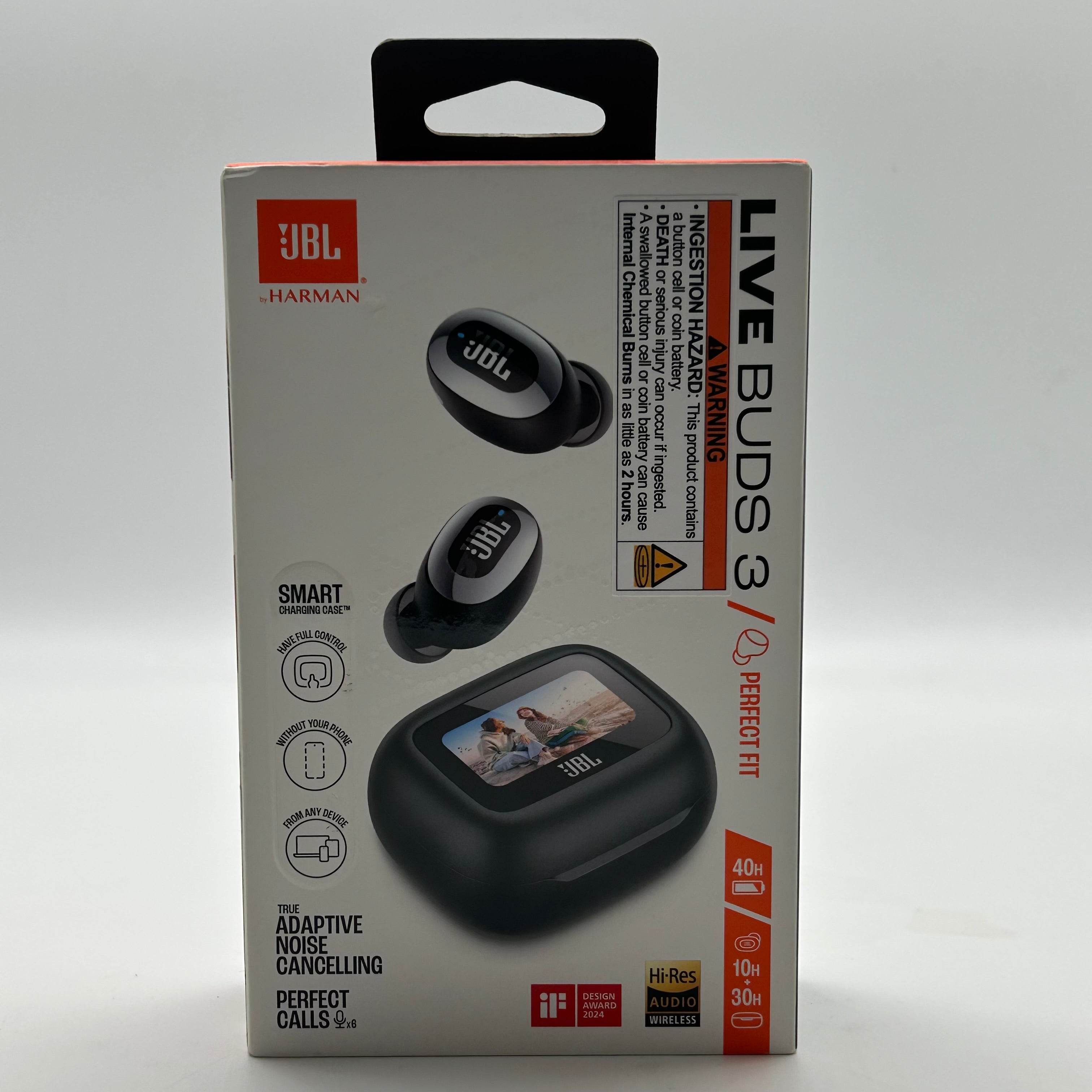 New JBL Live Buds 3 Noise Cancelling Wireless Earbuds Black