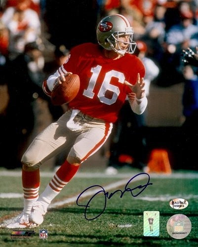 Athlon Sports Joe Montana signed San Francisco 49ers Wilson Red NFL  Authentic On Field Jersey- Upper Deck Hologram