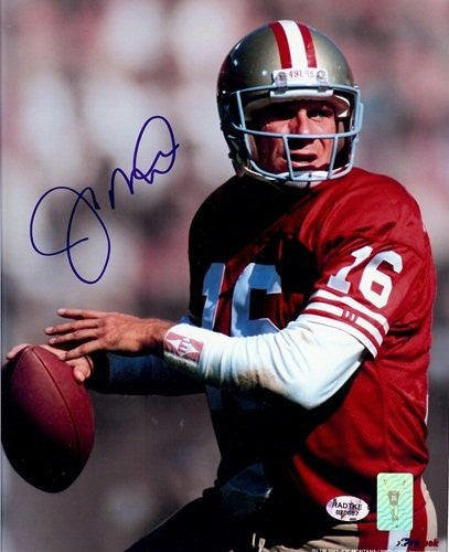 UDA Joe Montana Signed 8x10 Photo KC Chiefs HOF Upperdeck Clean SF