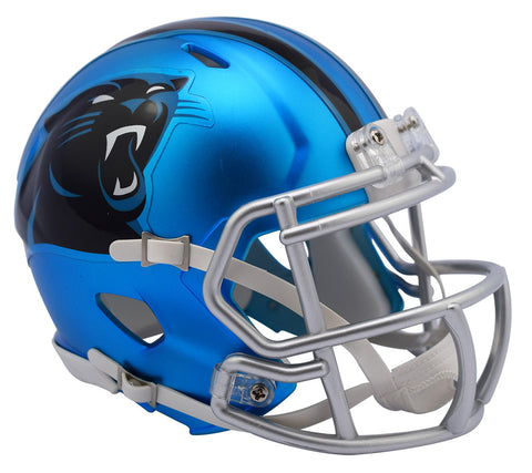 Robby Anderson Autographed Carolina Panthers Eclipse Speed Mini Helmet -  Beckett W Auth *Blue