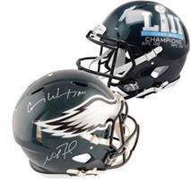 carson wentz signed helmet