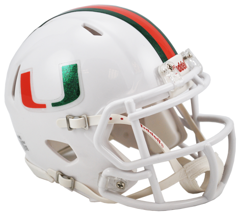 Miami Hurricanes Riddell Speed Mini Helmet – SPORTSCRACK