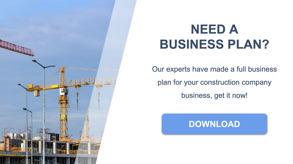 business plan construction company