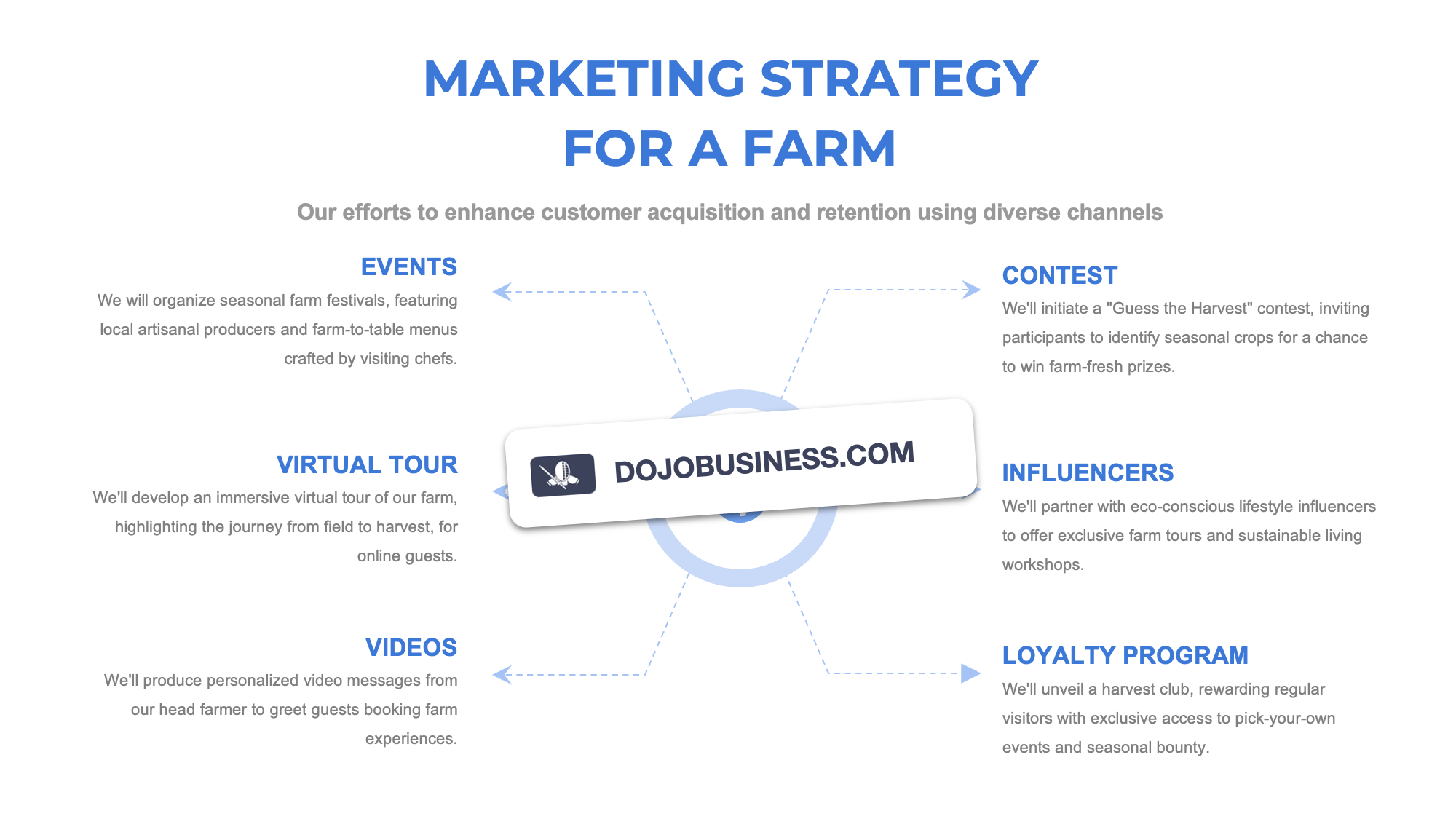 marketing strategy farm project