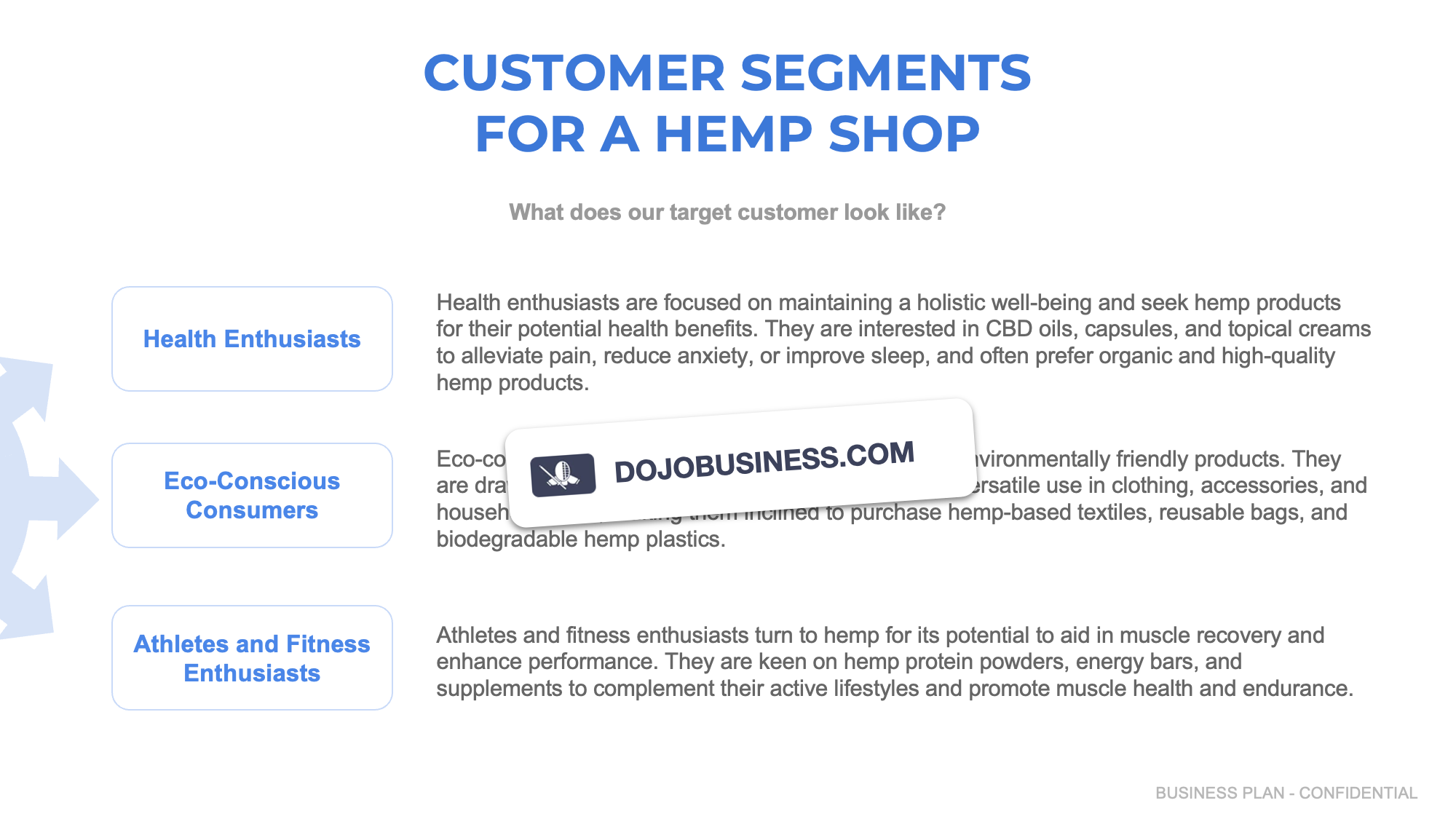 customer segmentation hemp shop