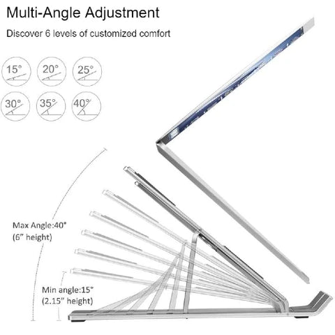 Adjustable laptop stand for bed