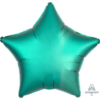 18 inch Satin Jade Star Foil Helium Balloon