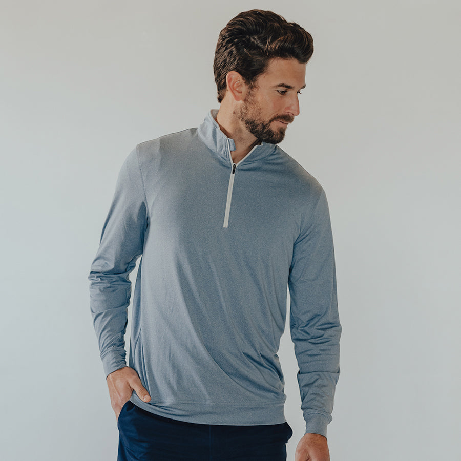 quarter zip performance pullover