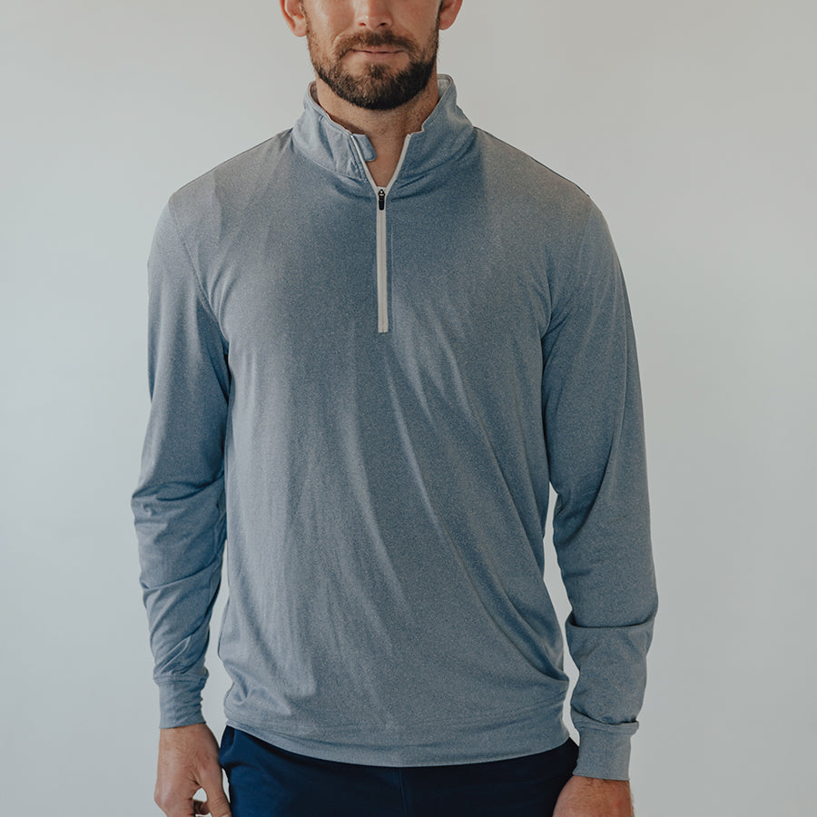 quarter zip performance pullover