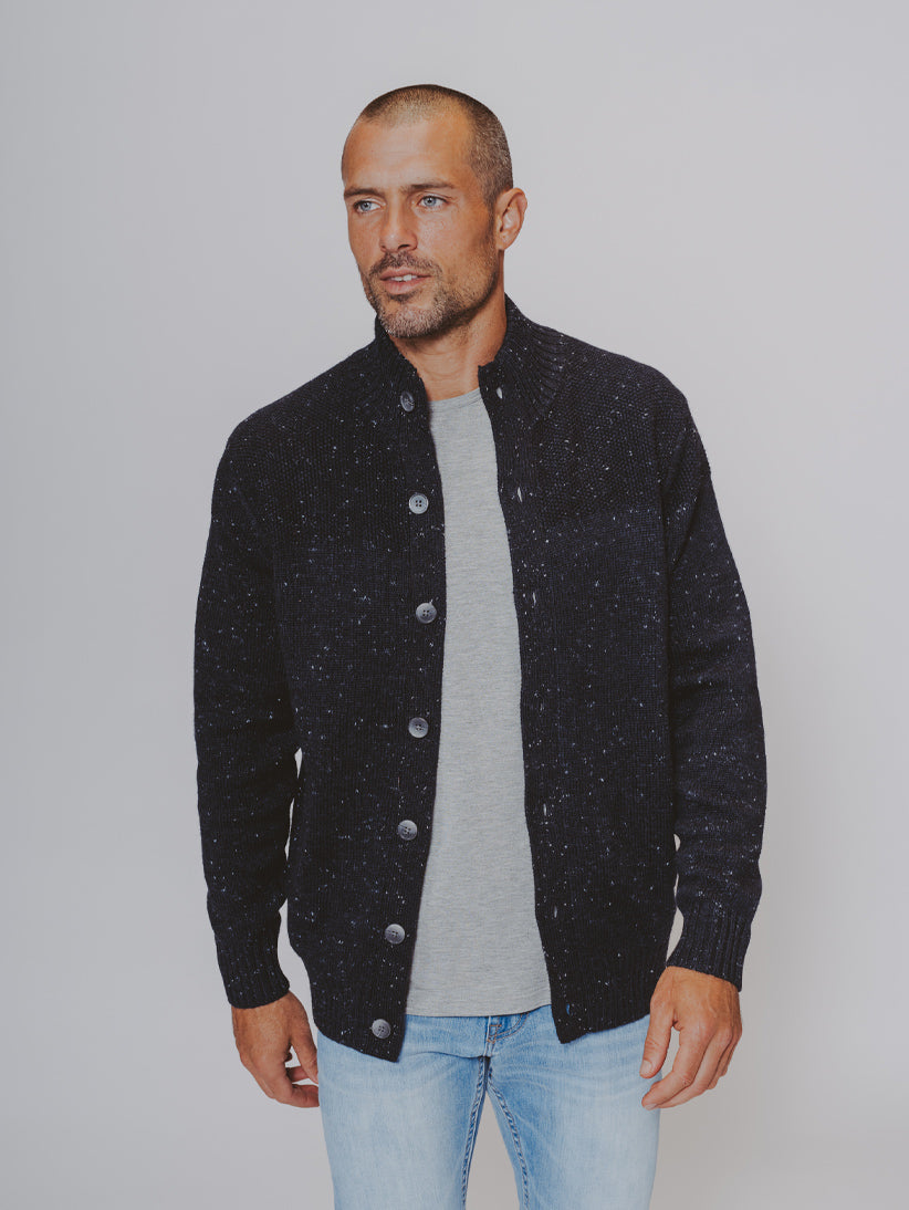 The Normal Brand Men's Textured Sweater Jacket - Stone - XL