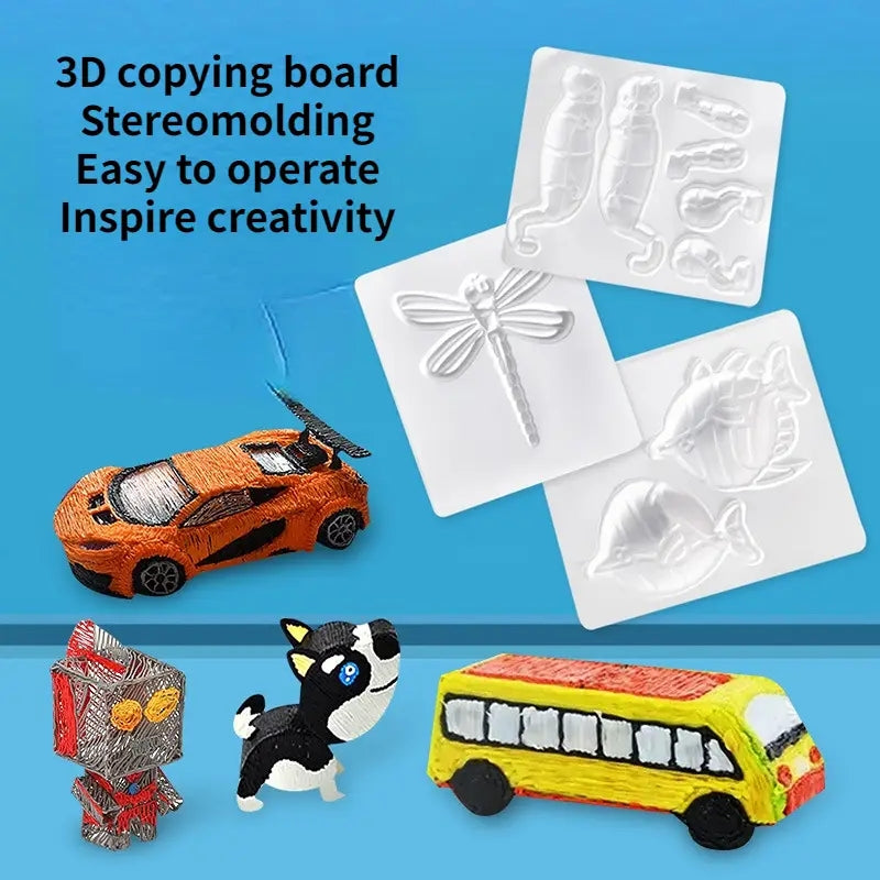 3d Printing Pen Drawing Book Reusable Colorful 13/22/40 - Temu