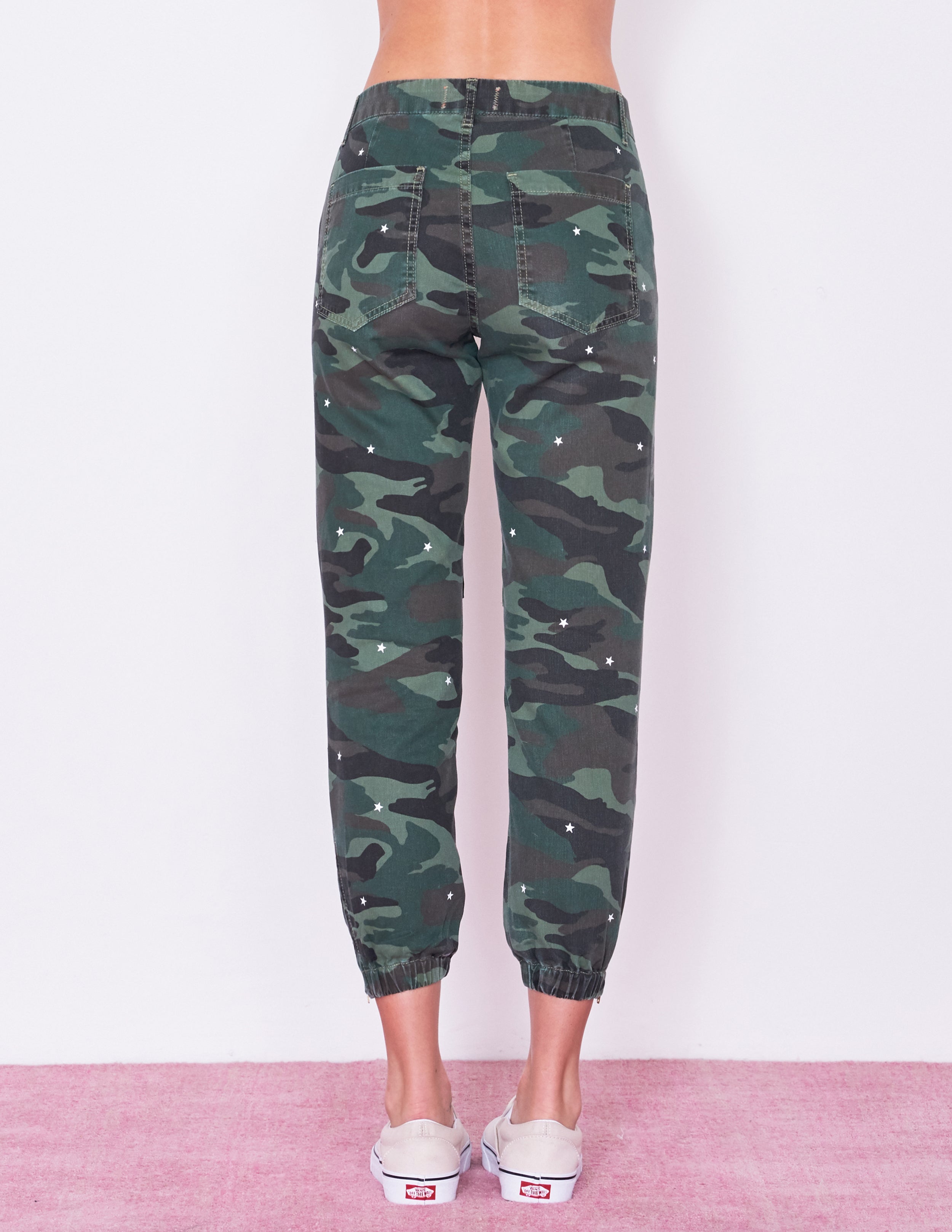 sundry camo zip jogger