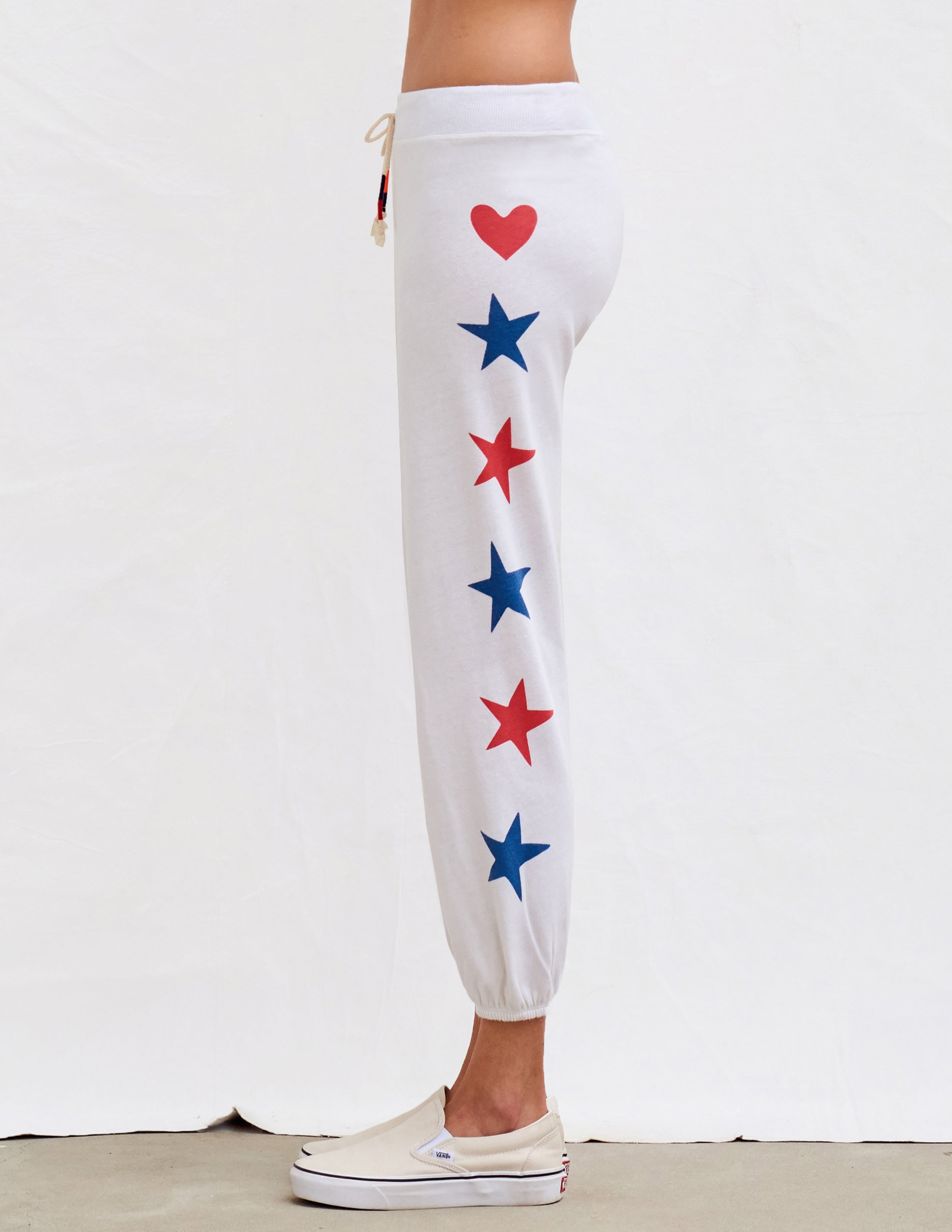 sweatpants with stars on the side