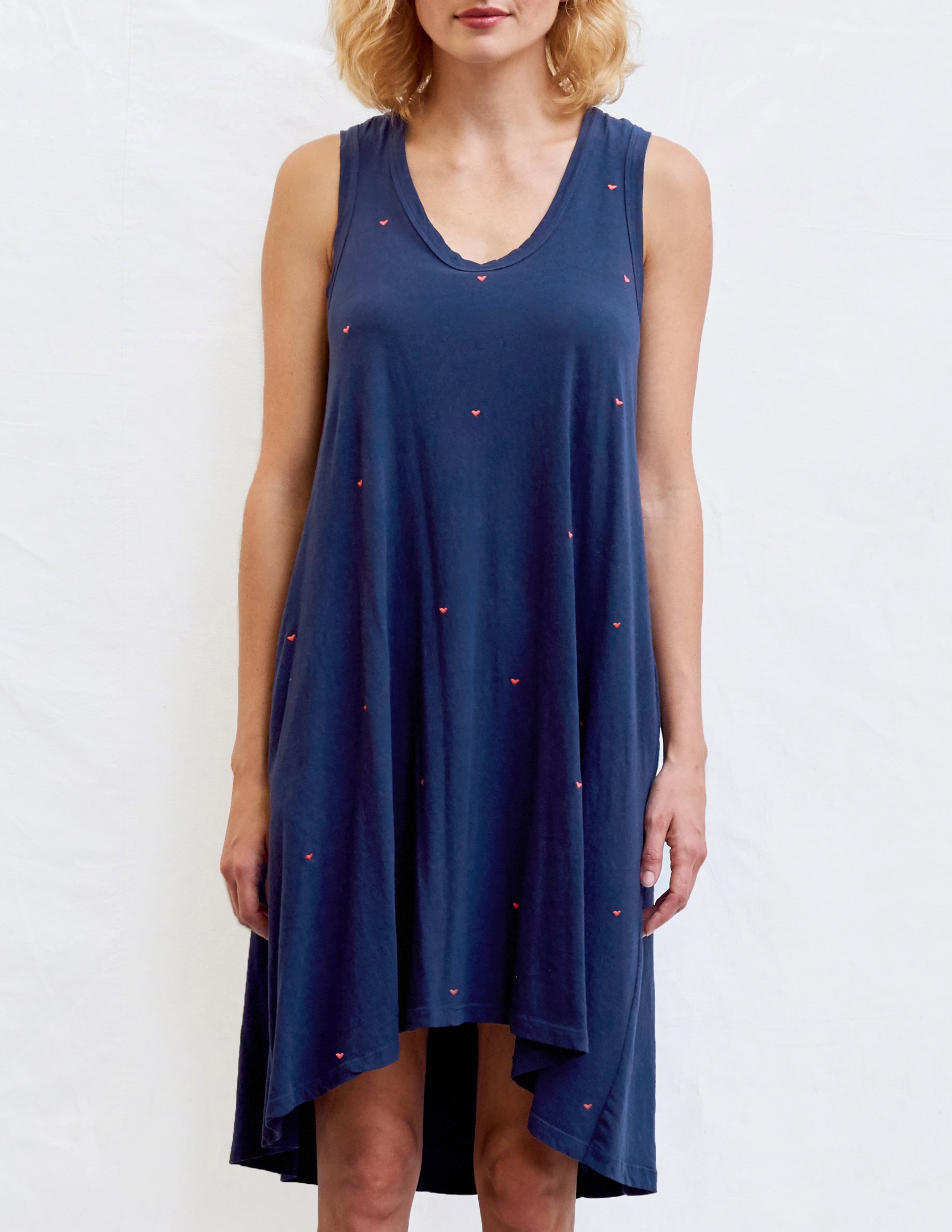 cotton trapeze dress