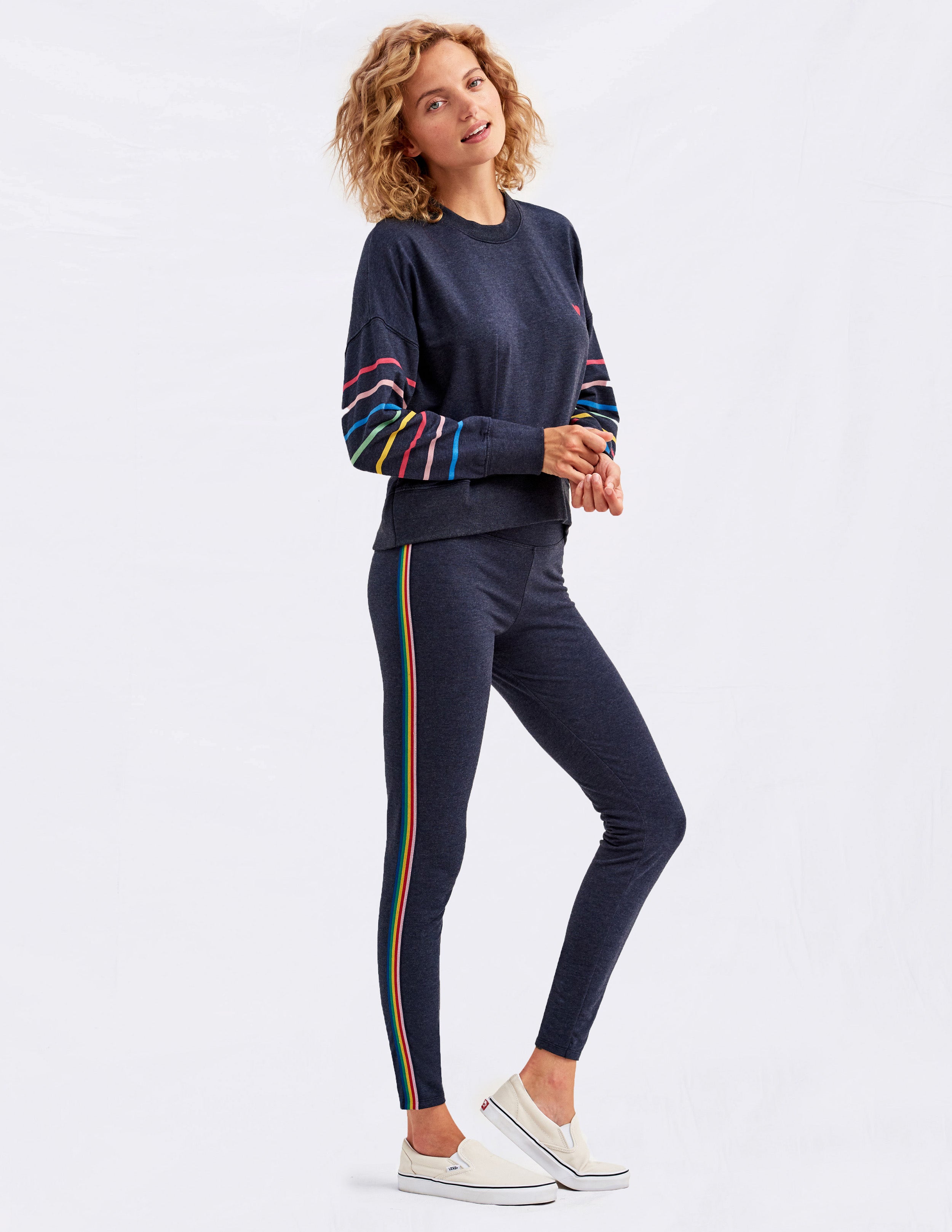 sundry rainbow sweatshirt