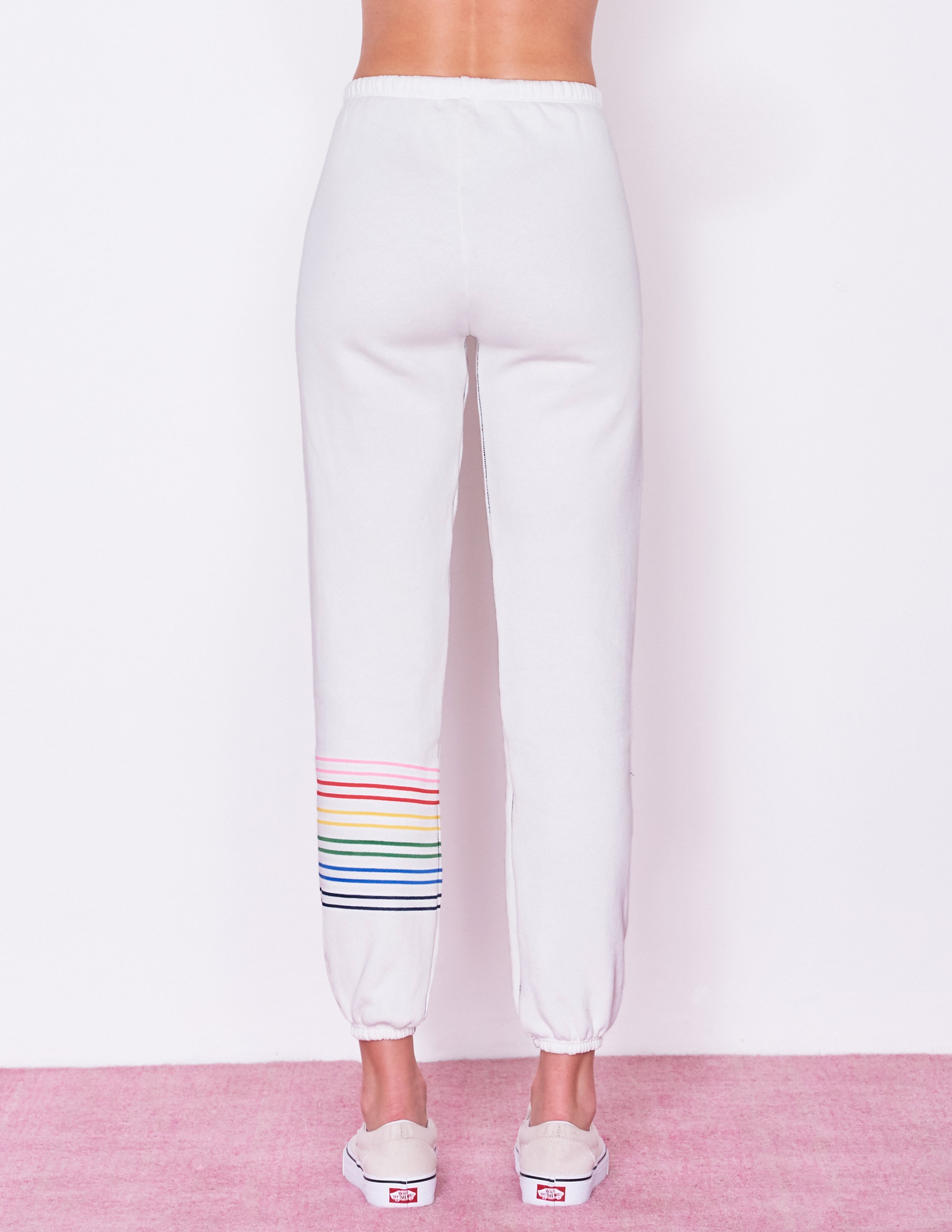 rainbow stripe sweatpants