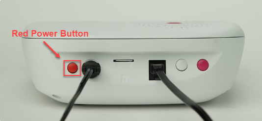 In-Home Wireless - Red Power Button Indicator