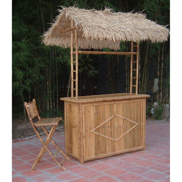 Bamboo Thatched Tiki Bar Set for Home by Bamboo54 - Home Bars USA