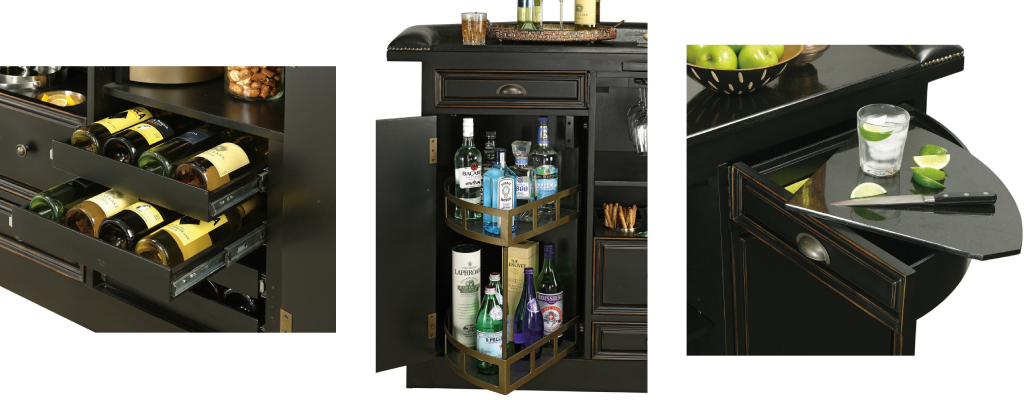Functional Features of Bar Cabinets - Home Bars USA