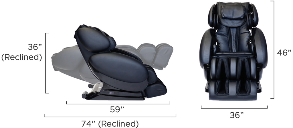 Infinity IT-8500 X3 3D/4D Massage Chair Size - Home Bars USA