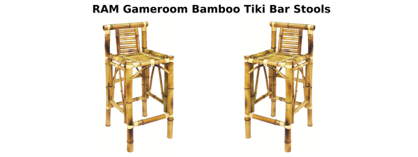 RAM Gameroom Bamboo Tiki Bar Stools - Home Bars USA