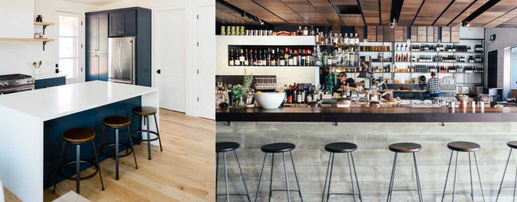 What Is the Difference between Backless Counter Stools and Backless Bar Stools - Home Bars USA
