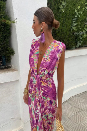 HAZEL MAXI DRESS - PINK - Selfaid store