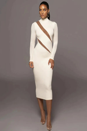 TESSA MAXI DRESS - WHITE - Selfaid store