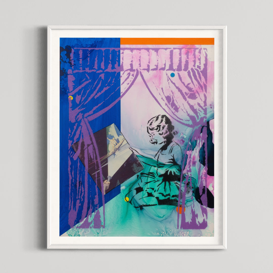 The Finding Of Things I Had All Along - hand-painted multiple on Yupo by UK contemporary artist Eelus