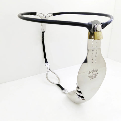 discreet male chastity belt for man with shield