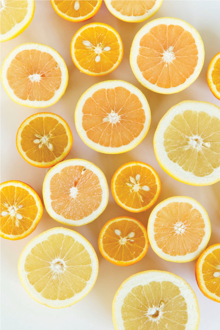 Bio Orangen und Grapefruits