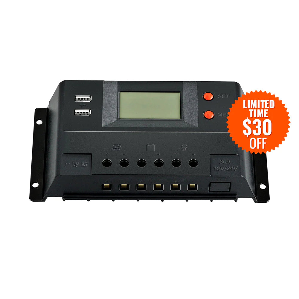 Rich Solar 30 Amp PWM Solar Charge Controller