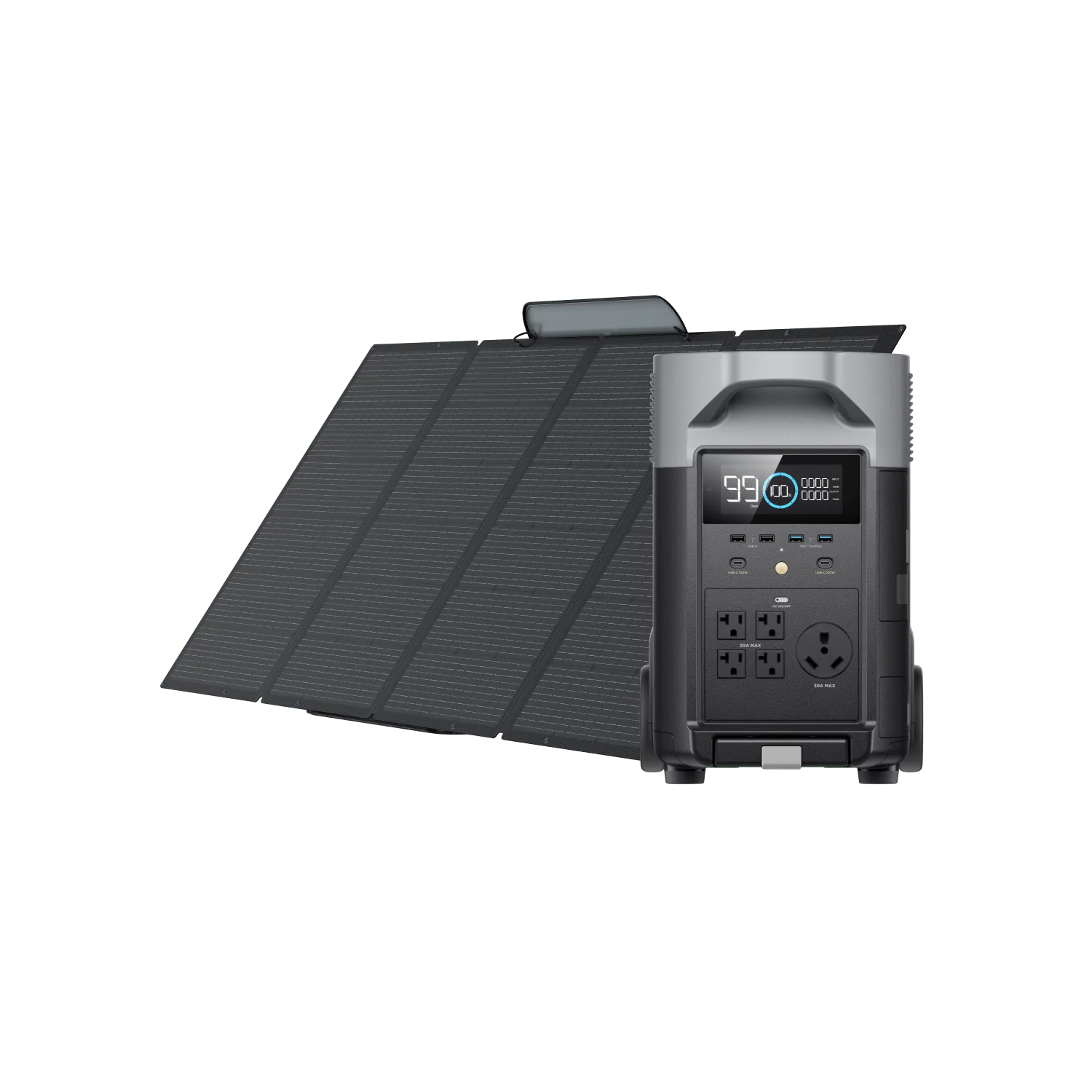 EcoFlow DELTA Pro + 1*400W Portable Solar Panel