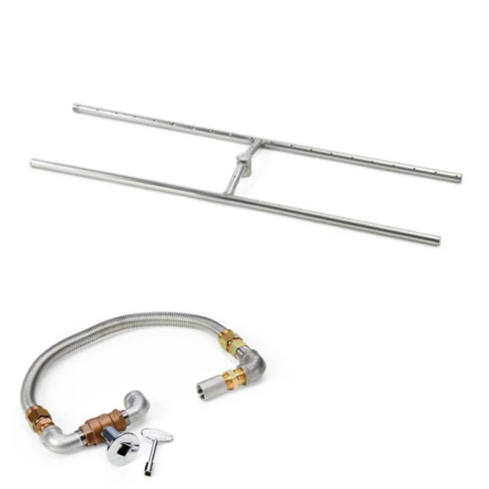 HPC Fire 30”x8” H-Burner Fire Pit Kit