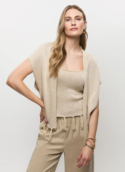 Mock Neck Sleeveless Sweater Beige  Melanie Lyne Womens Sweaters &  Cardigans ~ DCArtsBeat