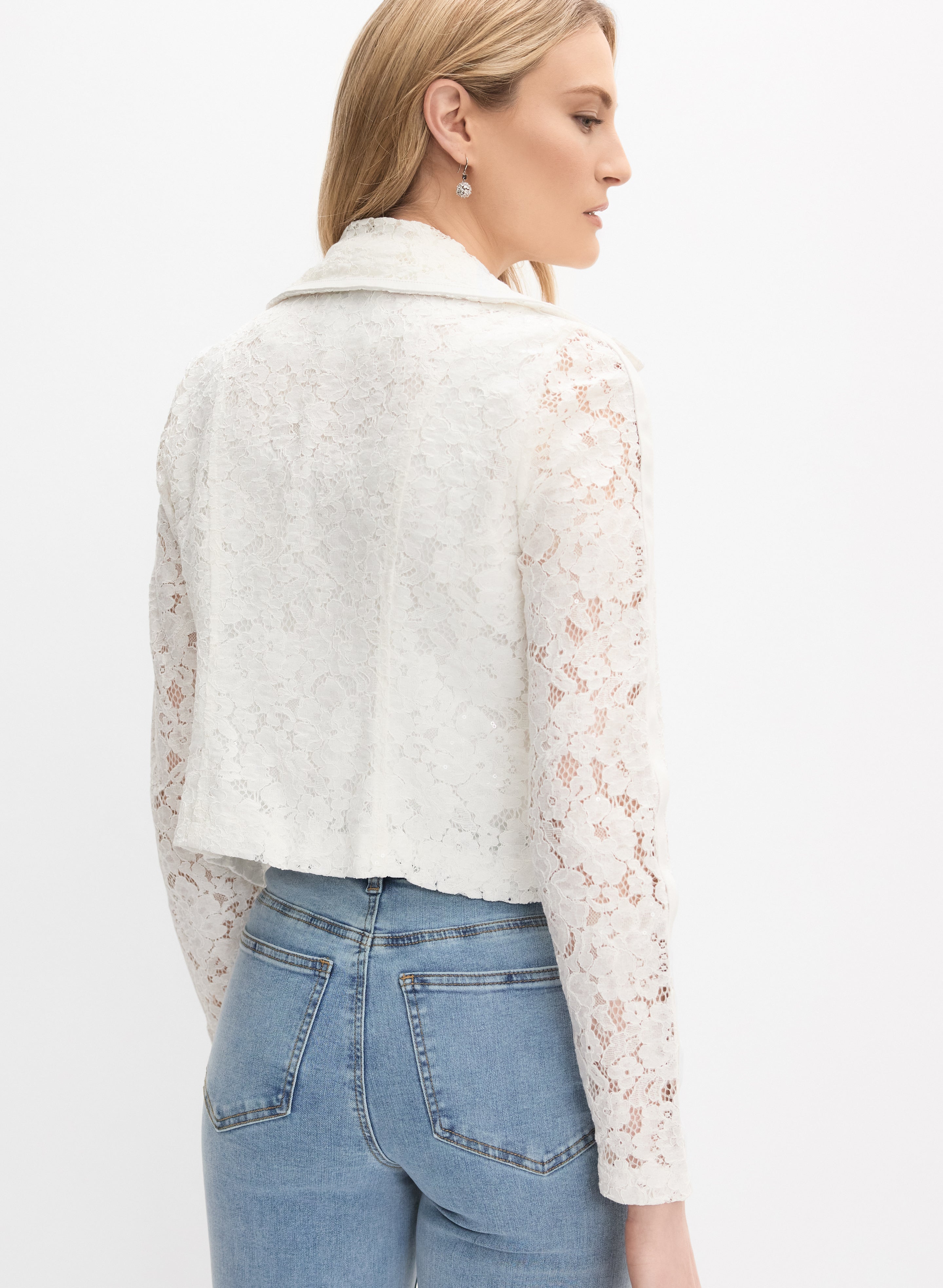 Joseph Ribkoff - Lace Zip-Up Jacket