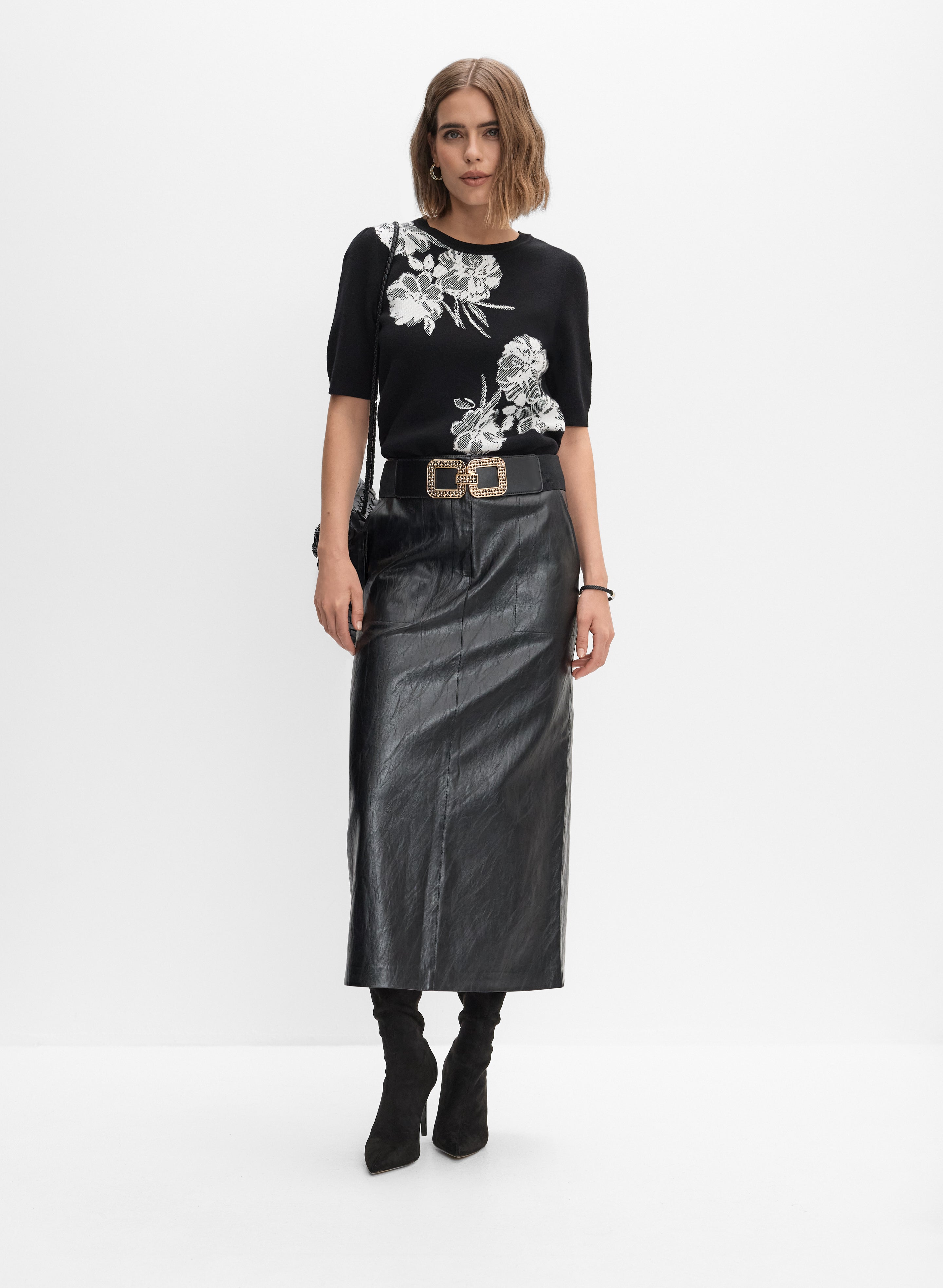 Floral Jacquard Sweater