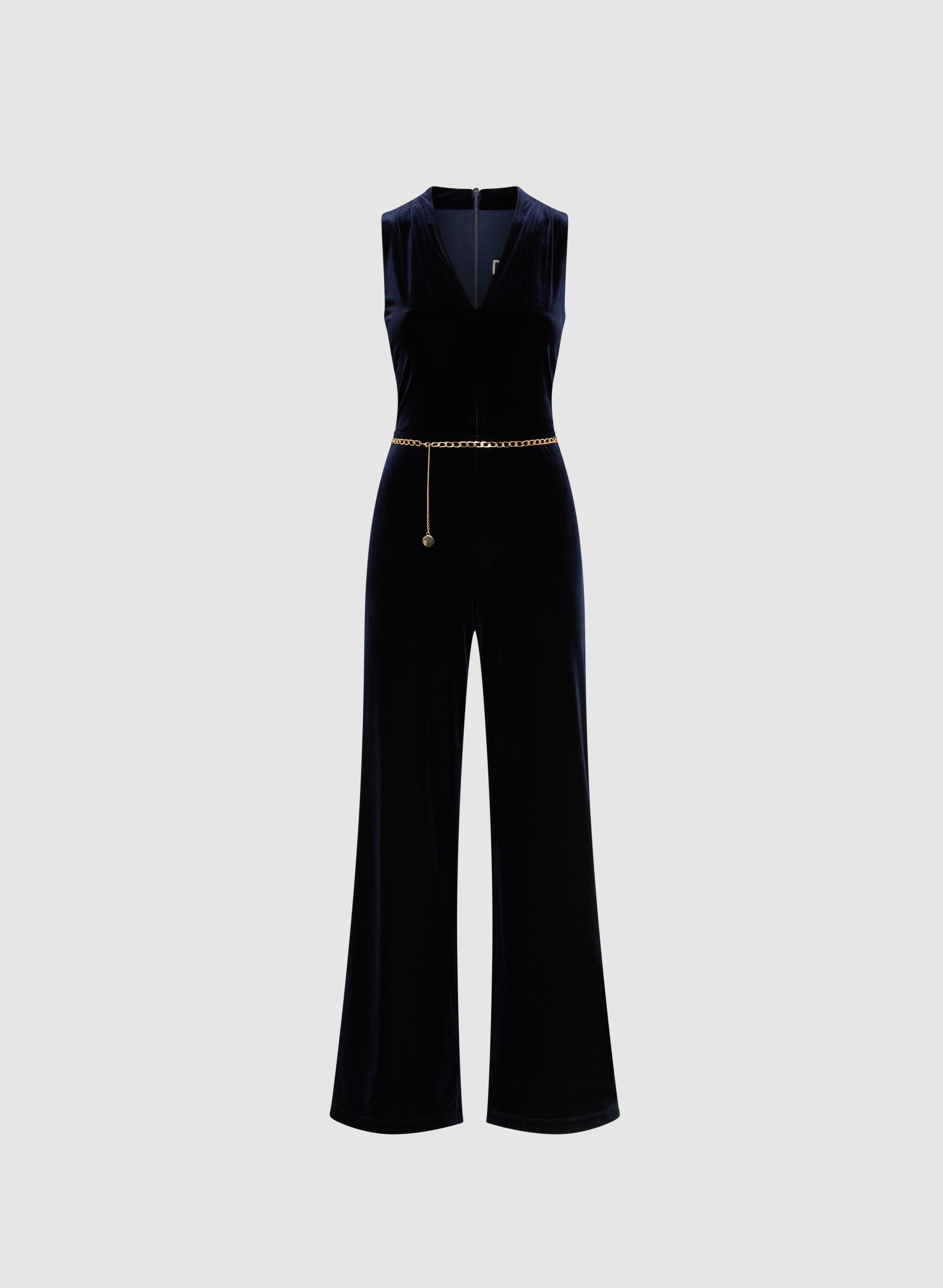 Long Velvet Jumpsuit
