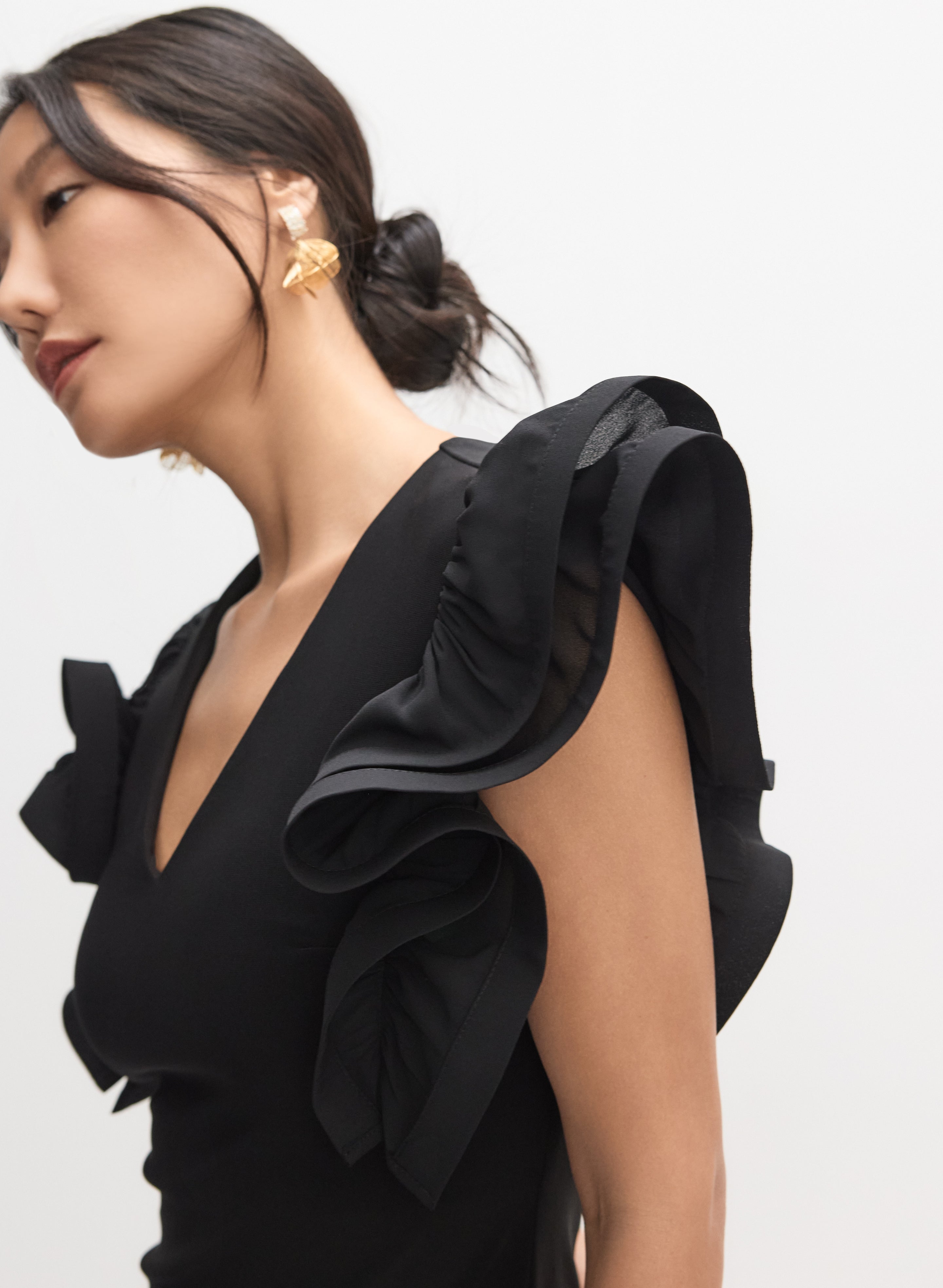 Joseph Ribkoff - Ruffled Sleeve Dress