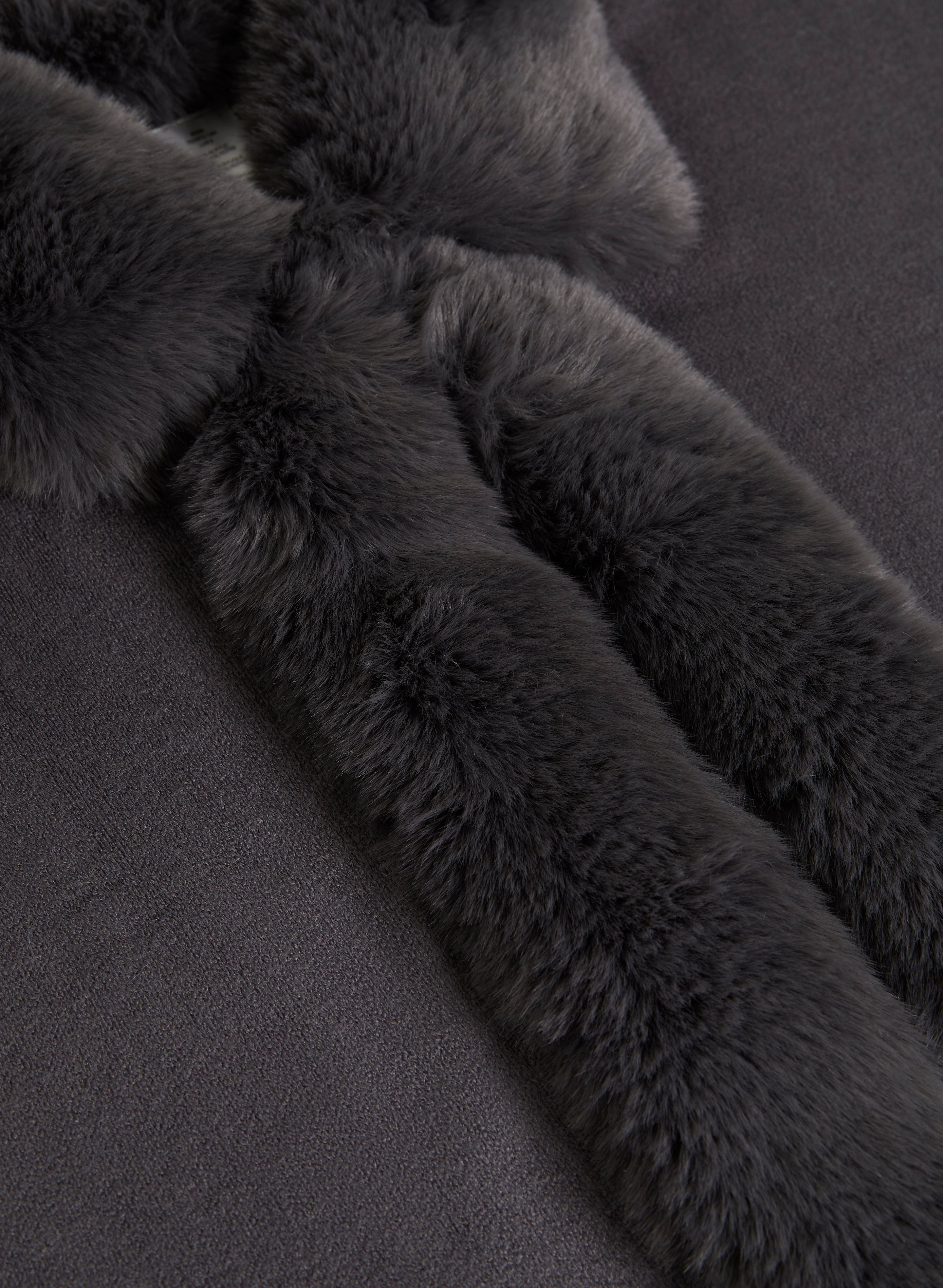 Faux Fur Poncho