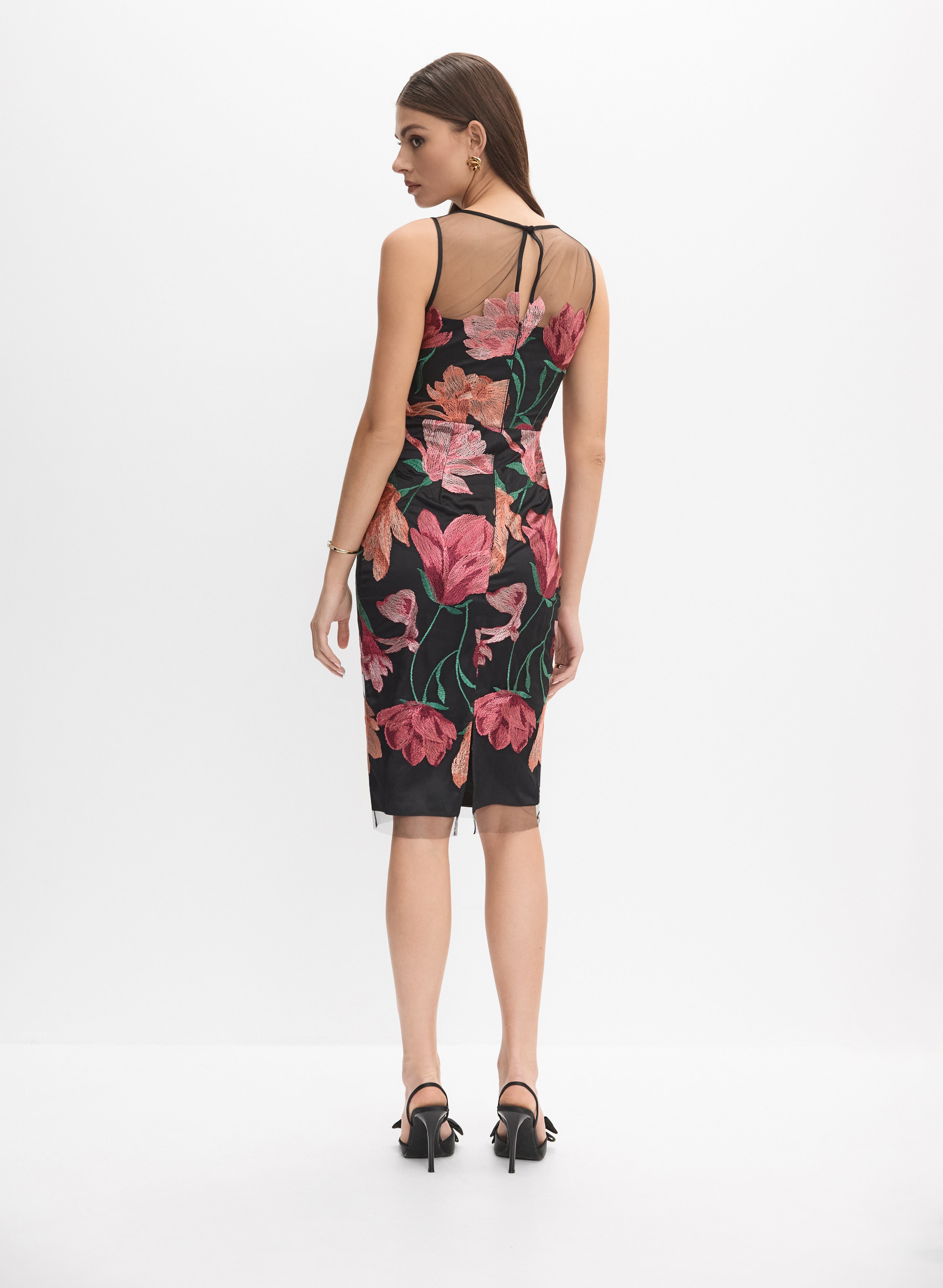 Floral Mesh Dress