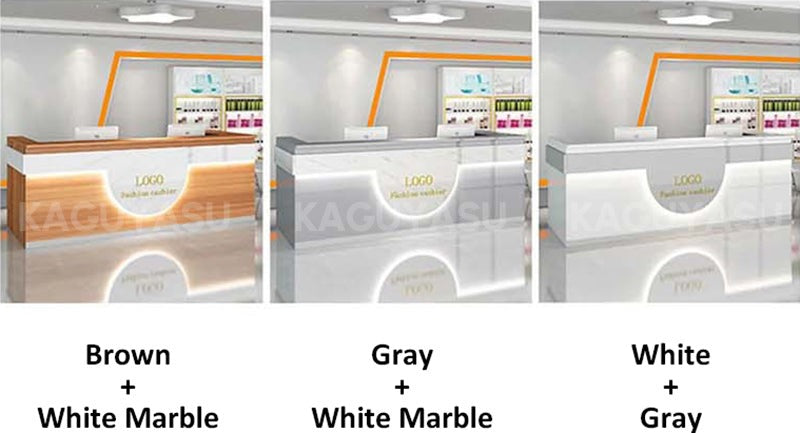 Front Desk with Shelf